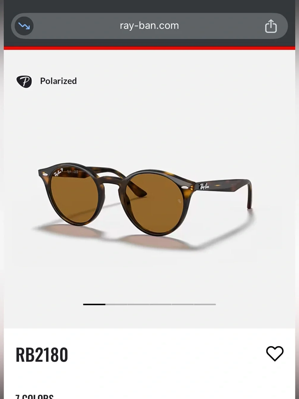 Ray-Ban Tortoiseshell Frame Sunglasses with Brown Lenses
